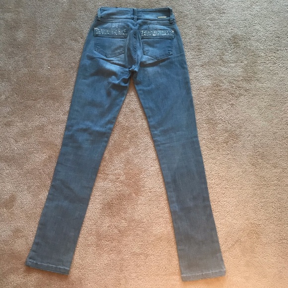 Mossimo Small Steel Blue Jeans With Gemstones - Picture 5 of 14